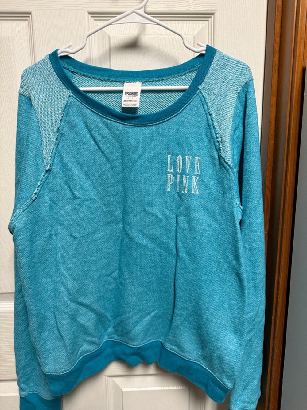 Victoria's Secret PINK Teal Heather Crewneck Sweatshirt